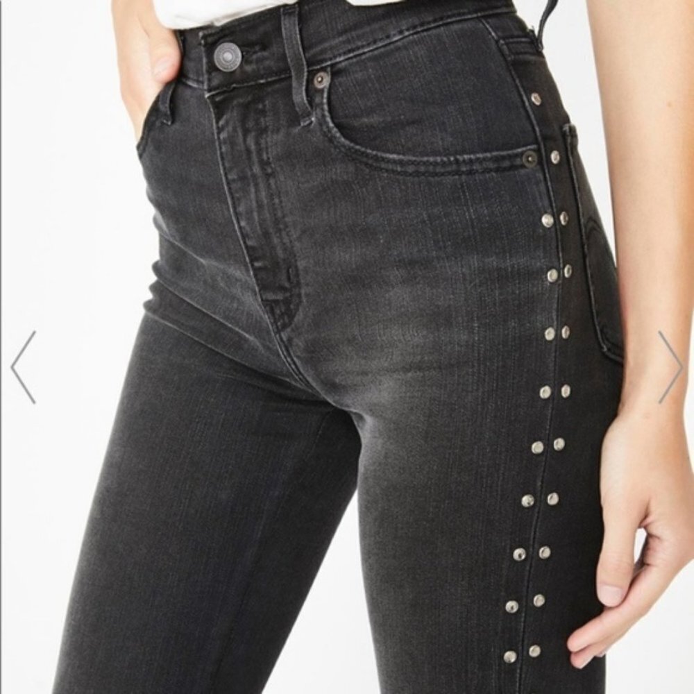 Levi’s Mile High Super Skinny Gray Jeans - Picture 4 of 6